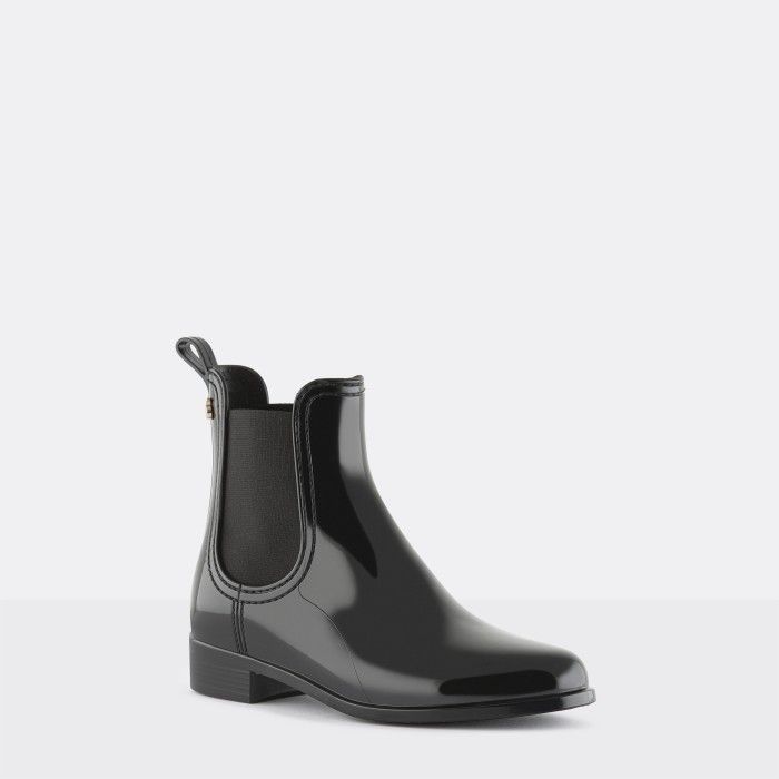 Lemon Jelly Rain Chelsea Ankle Boots Vegan Comfy Black - 10023100