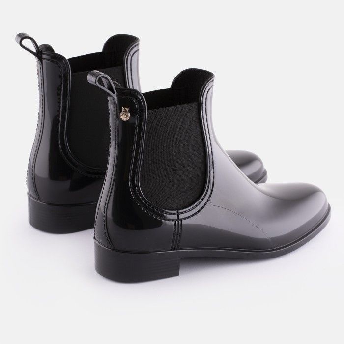 Lemon Jelly Rain Chelsea Ankle Boots Vegan Comfy Black - 10023100
