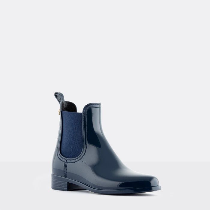 Lemon Jelly Rain Chelsea Ankle Boots Vegan Comfy Naval - 10023101