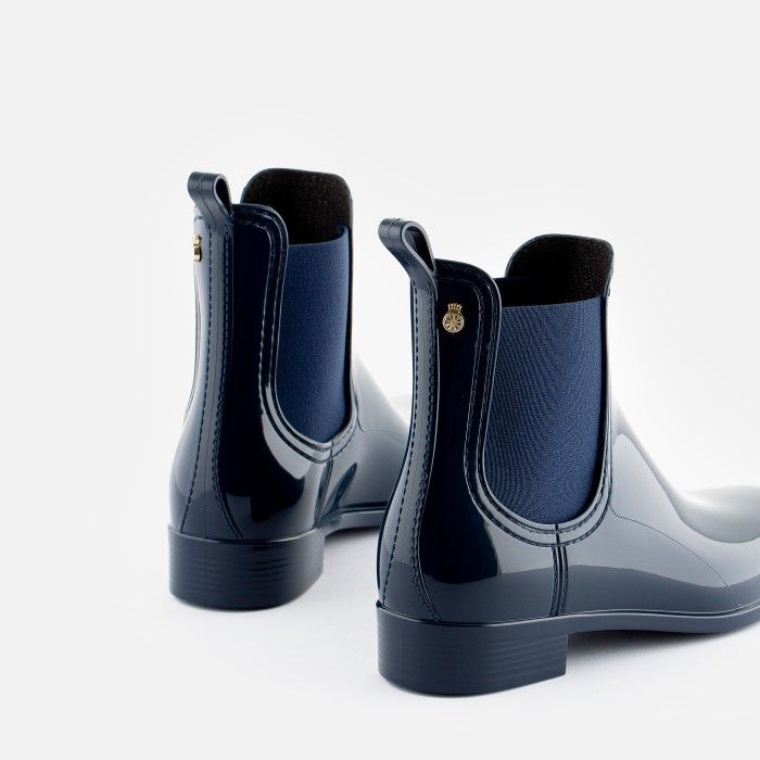 Lemon Jelly Rain Chelsea Ankle Boots Vegan Comfy Naval - 10023101