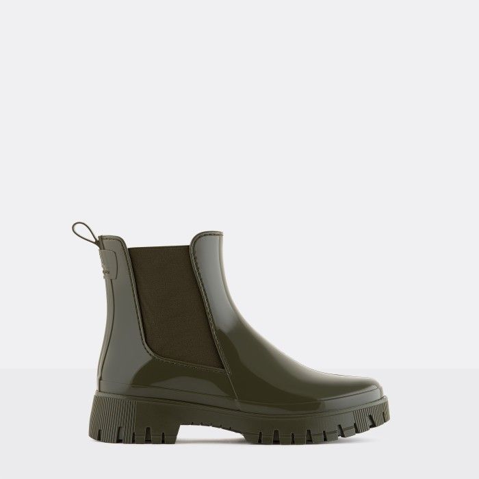 Botins de Chuva Verde Militar Vegan Peachy Military Green Lemon Jelly - 10023417