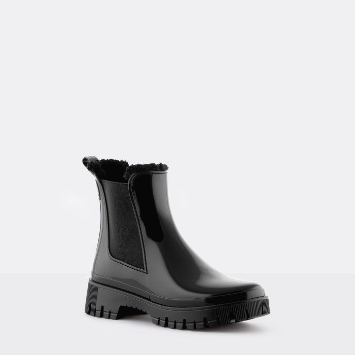 Botins com Pelo Pretos Vegan Colden Black|Botins Mulher Lemon Jelly - 10023424
