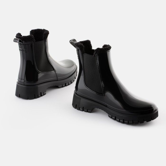 Botins com Pelo Pretos Vegan Colden Black|Botins Mulher Lemon Jelly - 10023424