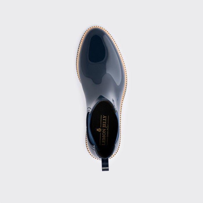 Lemon Jelly Botins de Chuva com Salto Azuis Vegan Ava Naval - 10023410