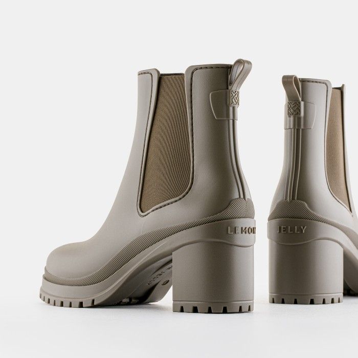 Botas Salto Alto Castanhas Vegan Nash Woodland - 10023455