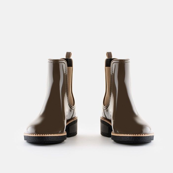 Botins Castanhos Vegan Com Salto Ava Woodland - 10023513