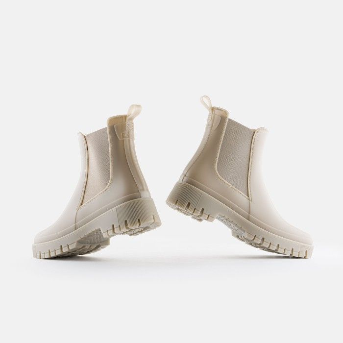 Vegan Beige Mate Chelsea Ankle Boots Kirby Dusty Nude - 10023423