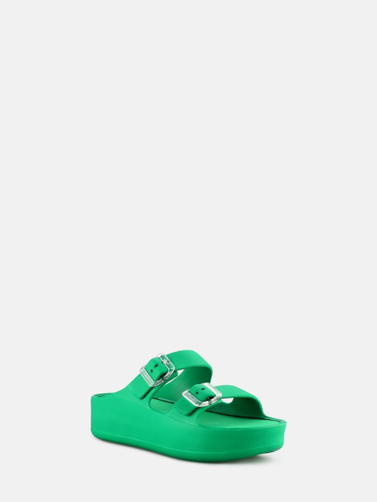 Lemon Jelly Sandals with Buckles Vegan Fenix Oasis Green - 10022925