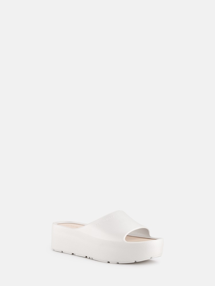 Lemon Jelly Platform Slides Vegan Sunny Pearl Metal - 10023098