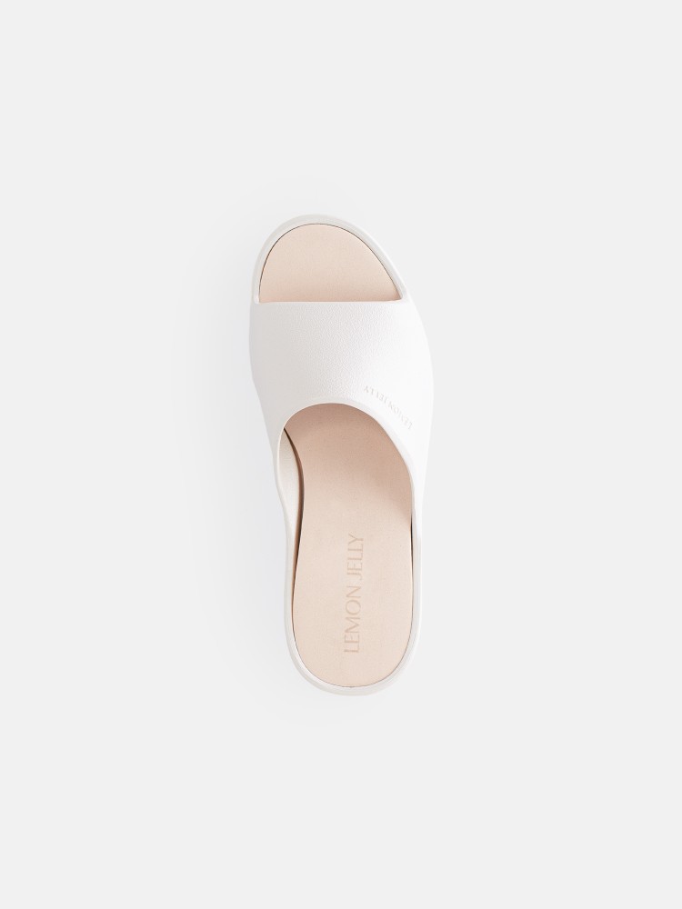 Lemon Jelly Platform Slides Vegan Sunny Pearl Metal - 10023098