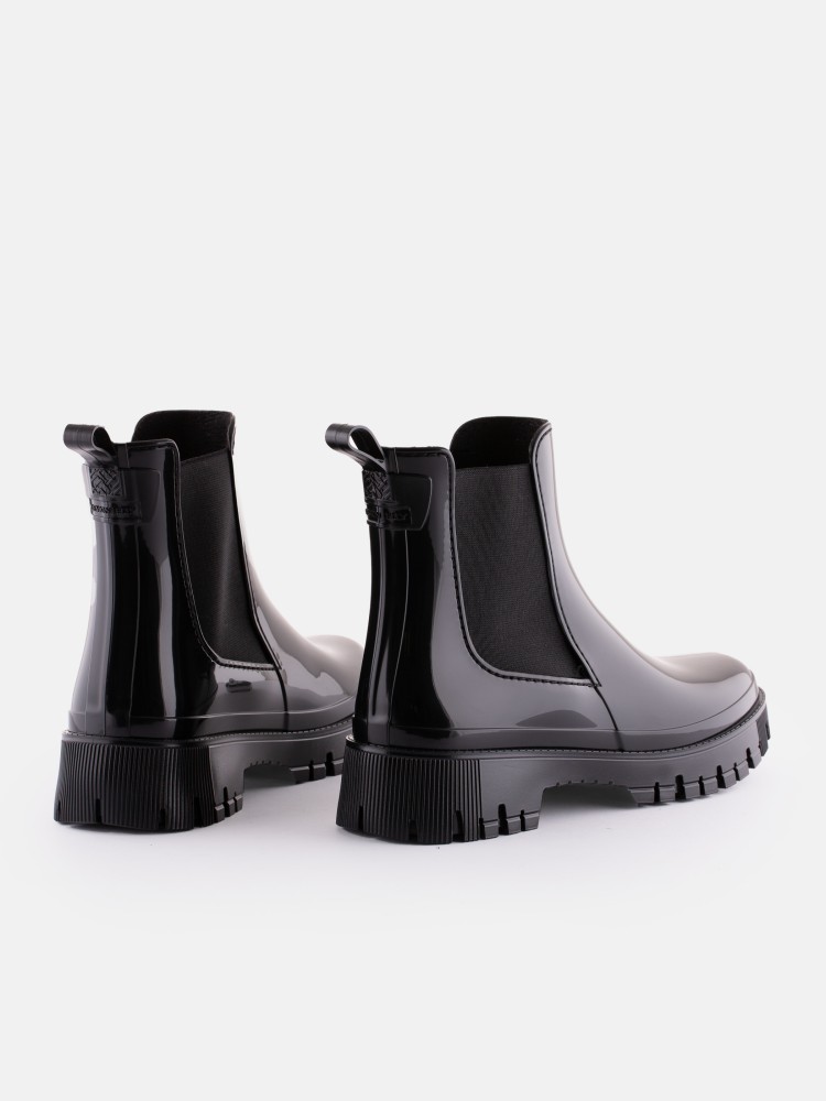 Vegan Short Black Boots Lemon Jelly Peachy Black - 10023103