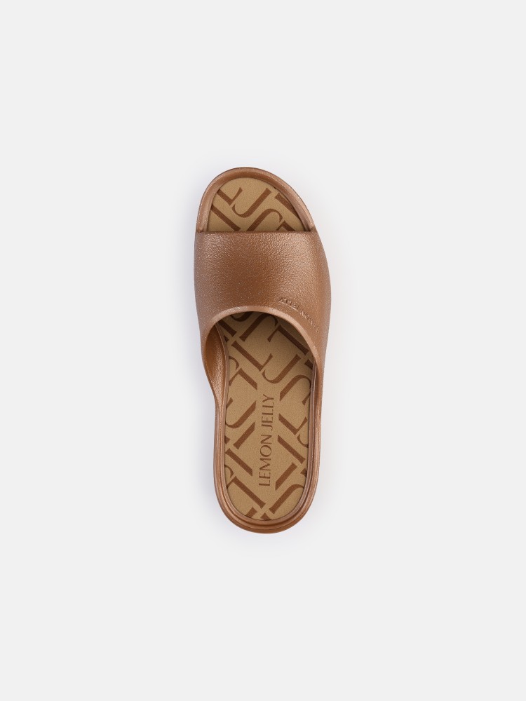 Lemon Jelly Metallic Slides Fiorella Bronzo Metal Vegan - 10023121