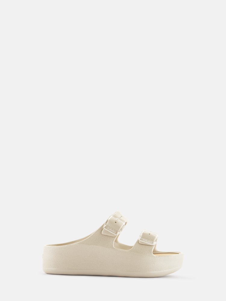 Lemon Jelly Sandals with Buckles Vegan Fenix Warm Grey - 10023124