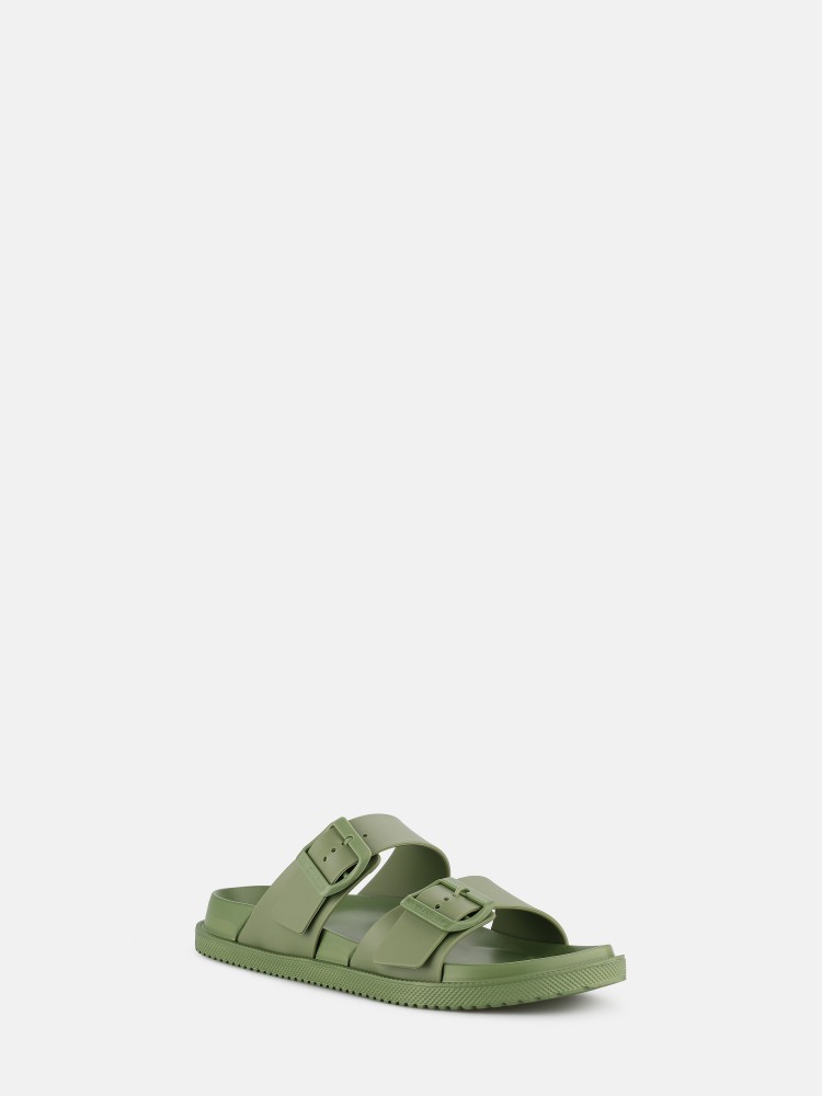 Lemon Jelly Sporty Sandals with Buckles Elise Kaki - 10023148