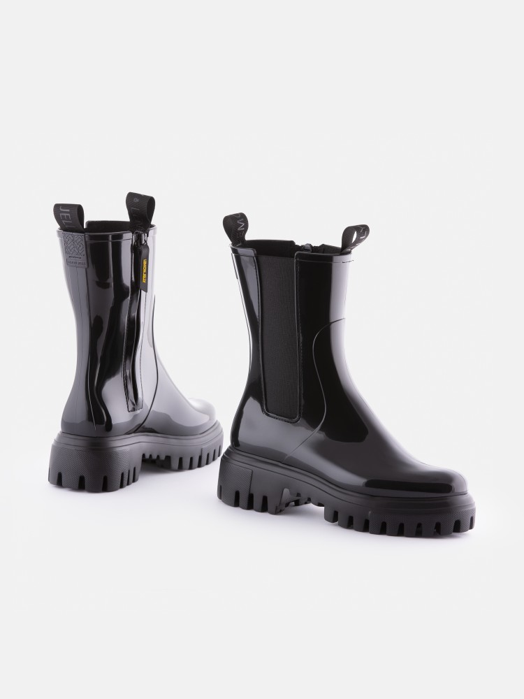 Lemon Jelly Super Light Black Mid Calf Boots for Woman City
