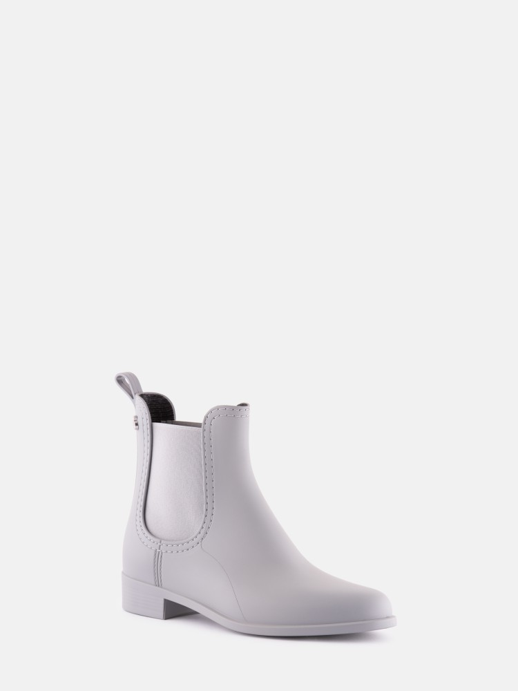 Vegan Grey Matte Chelsea Ankle Boots