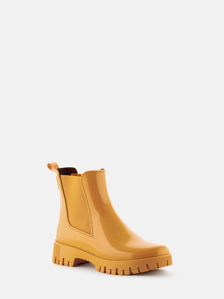 Mustard yellow ankle boots Peachy Mustard Lemon Jelly Ankle Boots