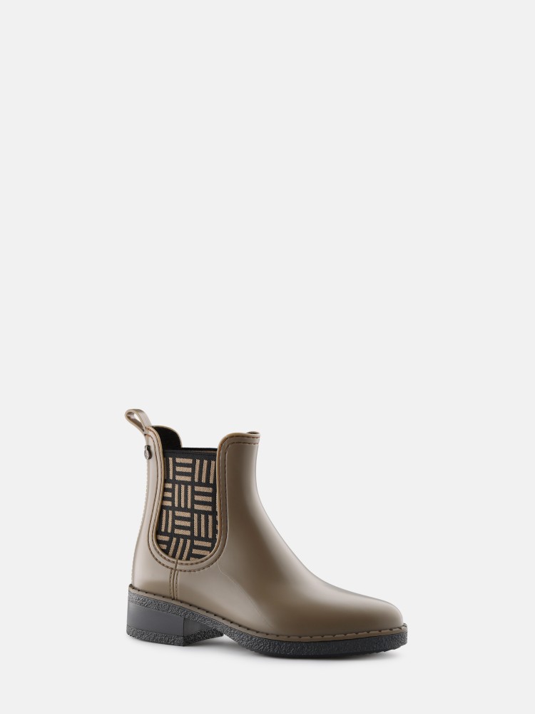 Vegan Brown Ankle Boots with Heel Lemon Jelly Allison Woodland