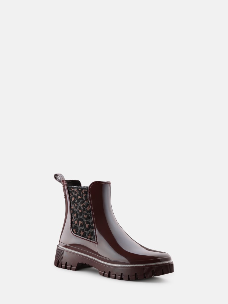 Vegan Bordeaux Chelsea Ankle Boots Lemon Jelly Rory Dark Cherry