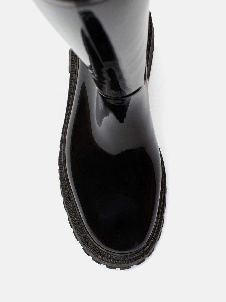 Vegan Black Knee High Boot Artemis Black Lemon Jelly - 10020271