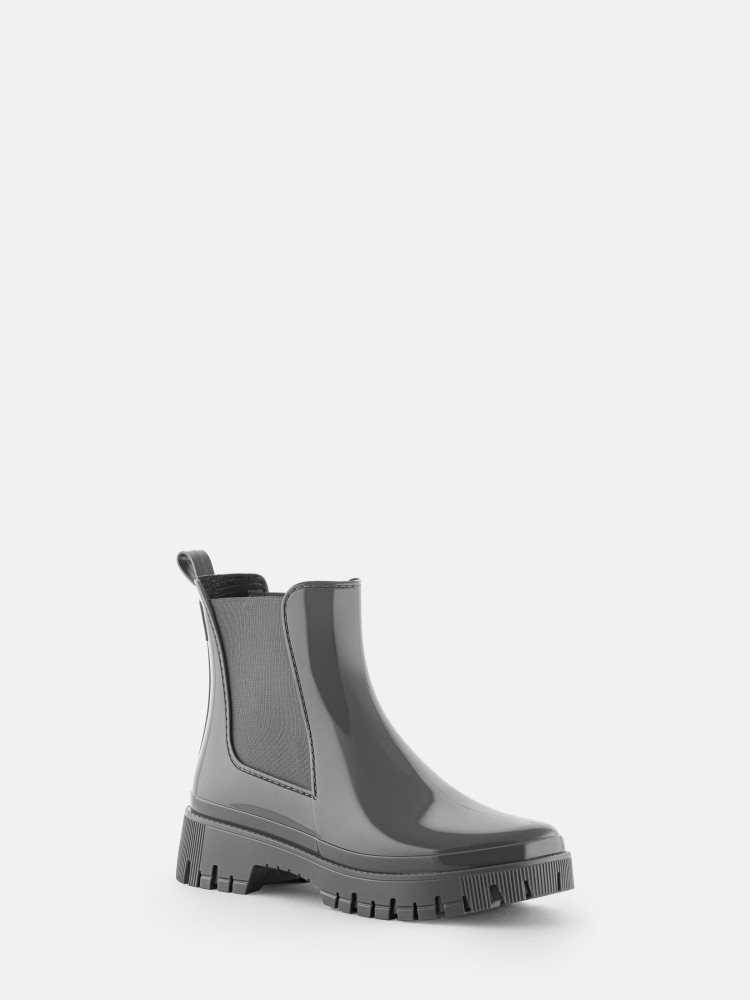 Vegan Grey Chelsea Ankle Boots Peachy Rainy Green Lemon Jelly