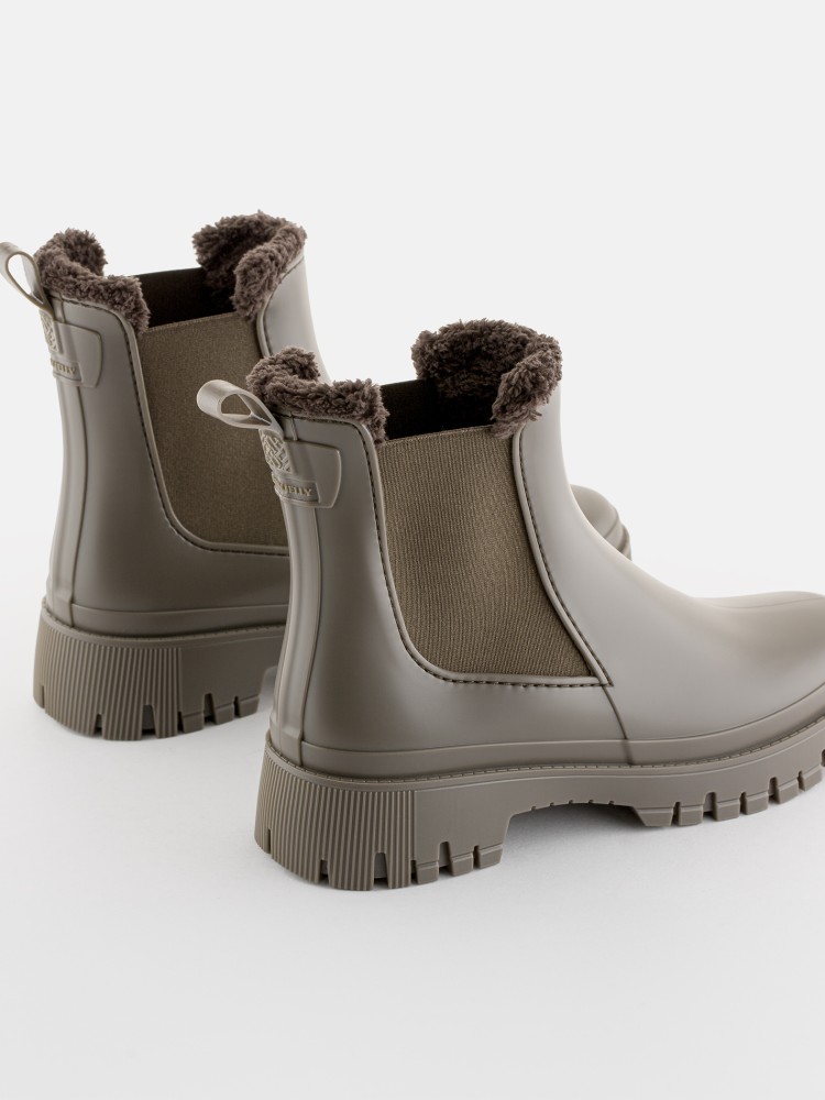 Vegan Brown boots with fur Wren Woodland Lemon Jelly Women Boots