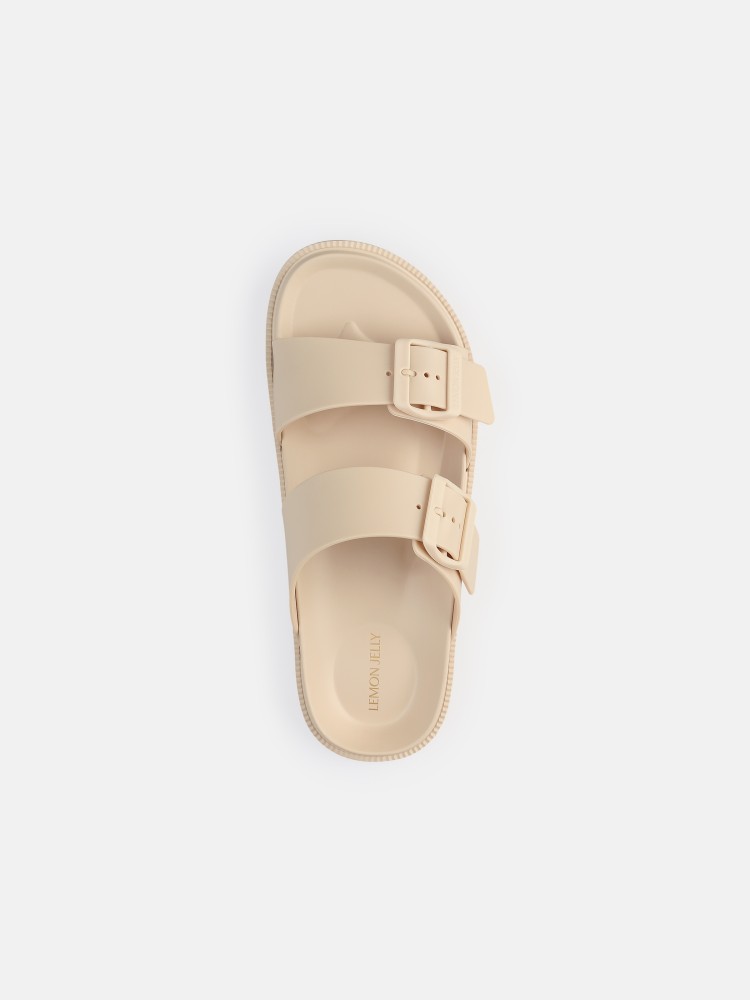 Lemon Jelly Sporty Sandals with Buckles Elise Desert - 10023149