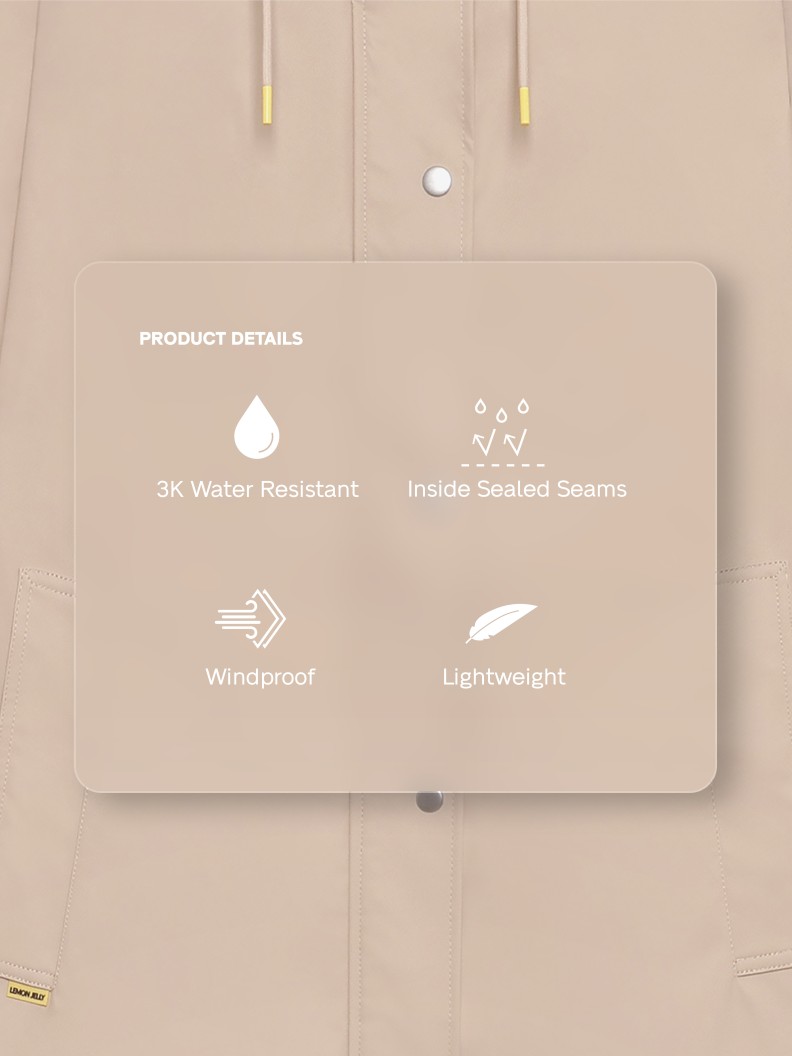 Rain Jacket Beige