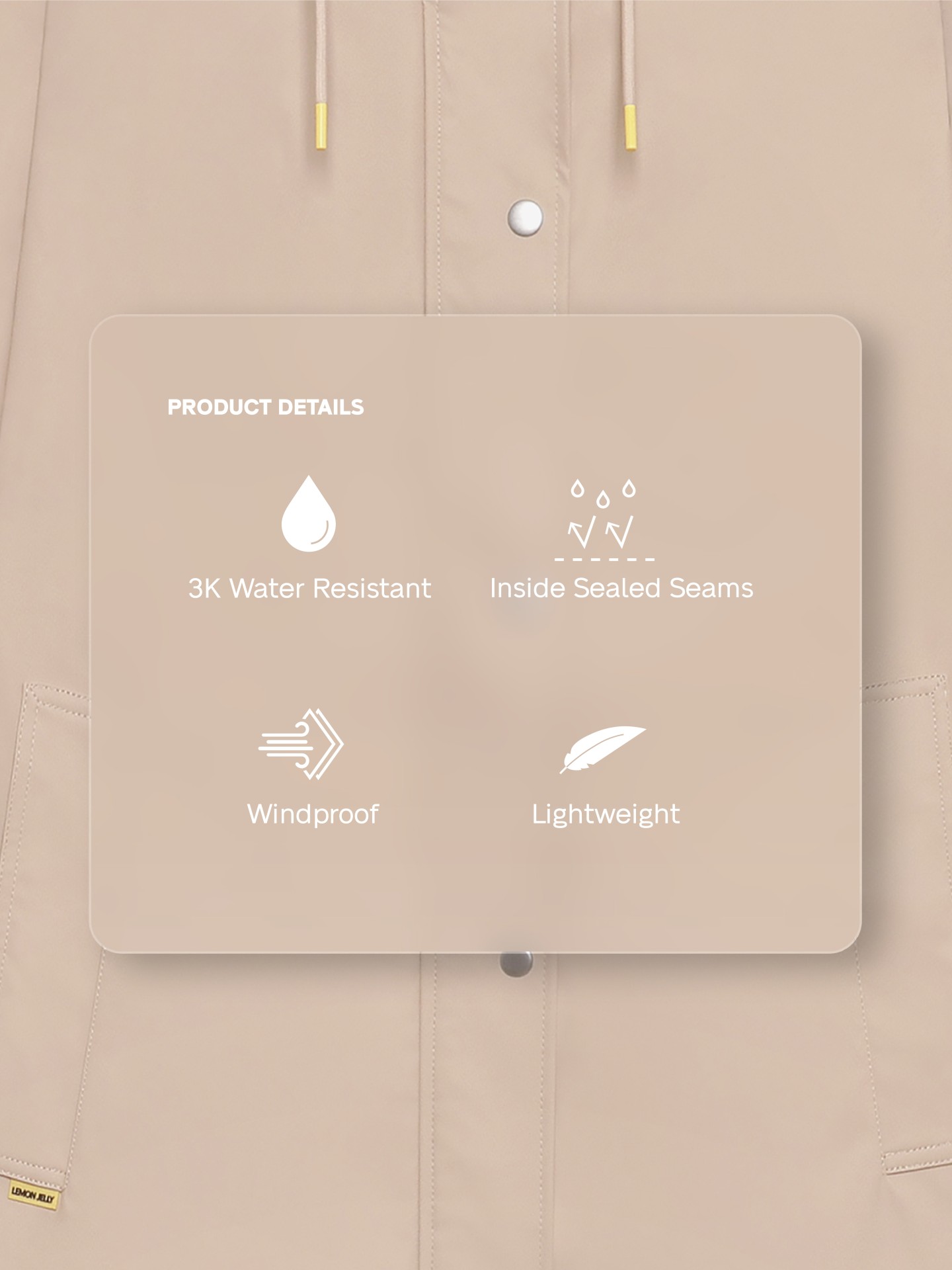 Rain Jacket Beige