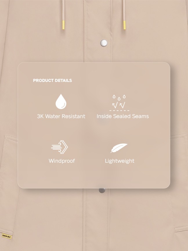 Rain Jacket Beige