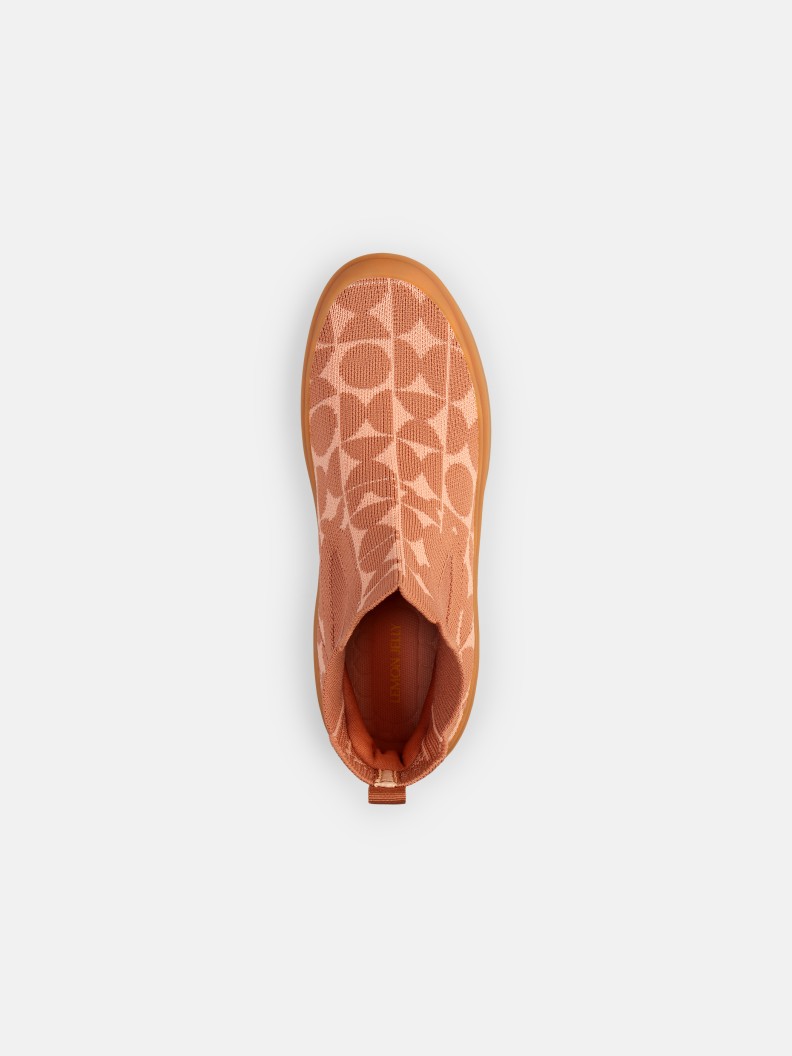 LJ GLYDE BOOT GEOMETRIC PRINT SALMON